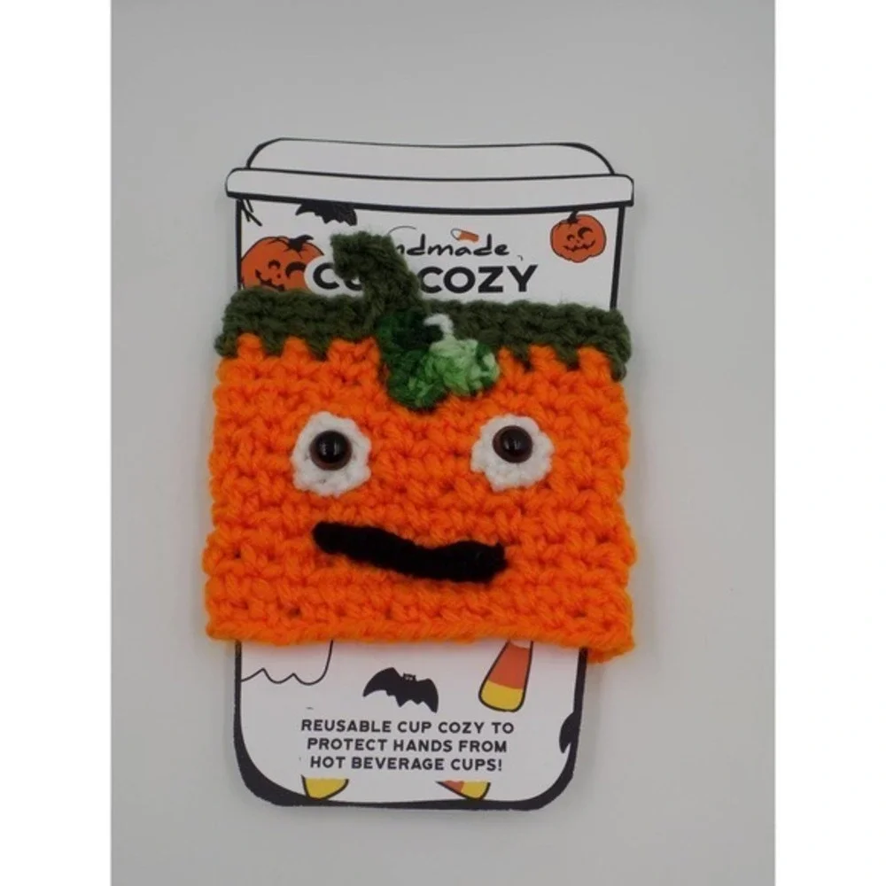Pumpkin Cup Cozy - Halloween Cup‎ Cozies